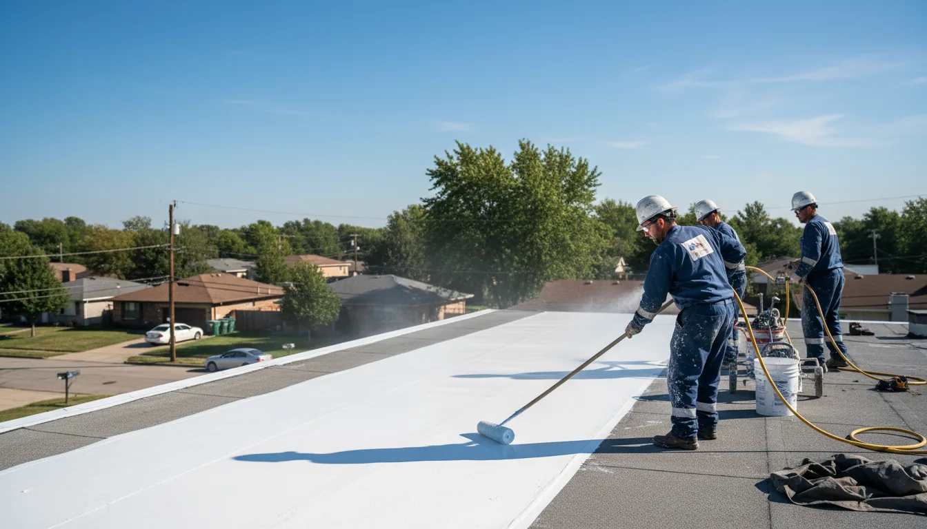 Commercial roof coating in Frewsburg, NY near me